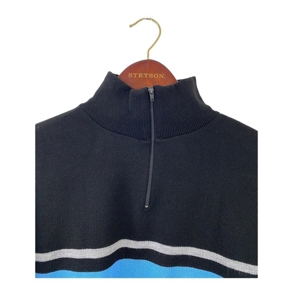𝅺bp NWT Blue and Black pull over quarter zip small - Picture 2 of 6